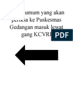 Pasien Umum Yang Akan Periksa Ke Puskesmas Gedangan Masuk Lewat Gang KCVRI