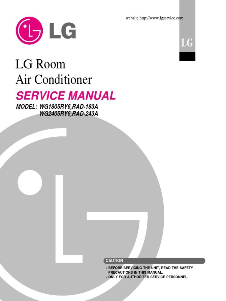 Room Air Conditioner: Service Manual | PDF | Window | Nut (Hardware)
