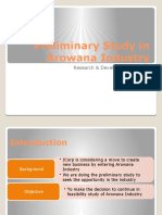 Feasibility Study of Arowana Industry
