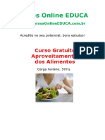 Curso Aproveitamento Dos Alimentos EDC