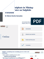 Effect of Sulphate in Flotation of Sulphide Minerals