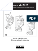 Sanroc Mini P/H/E: Operating and Maintenance Instructions and Spare Parts List