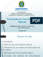 Aula 1 - Comunicações Ópticas (Introdução Às Comunicações Ópticas)