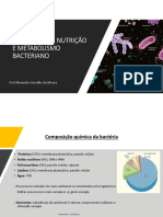 Crescimento, Nutrição e Metabolismo Bacteriano