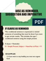 If Clause As Reminder