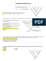 CLADOGRAM Practice Problems