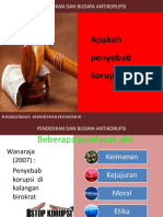 PENYEBAB  KORUPSI