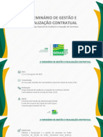 Projeto 1º Seminário de Gestão e Fiscalização Contratual