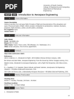 Introduction To Aerospace Engineering: Aesp 101