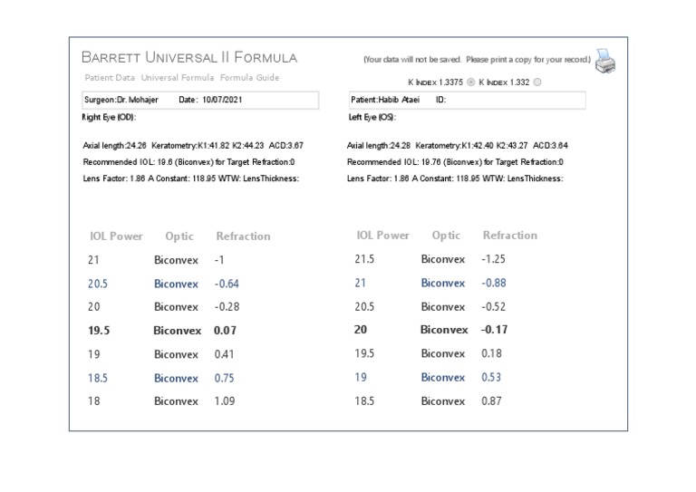 Barrett Universal II Formula V1.05 PDF