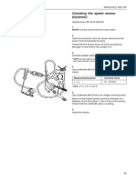 Checking The Speed Sensor (Flywheel) : 1 NOTE! Cut The Current With The Main Switch