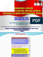 Materi Gambaran Umum Dan Kebijakan Pengelolaan Keuangan Desa