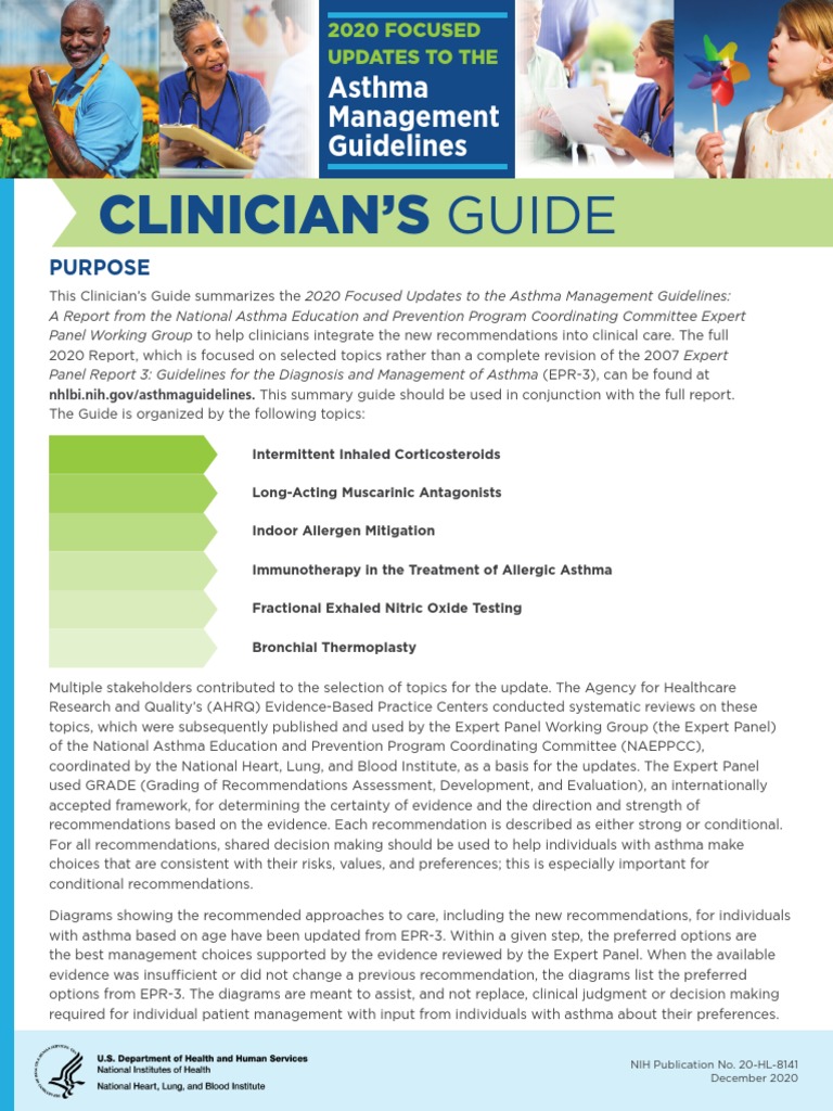 Clinician'S Guide: Asthma Management Guidelines | PDF | Asthma | Health ...