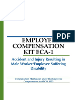 Employee Compensation Kit Eca-1: Accident and Injury Resulting in Male Worker/Employee Suffering Disability