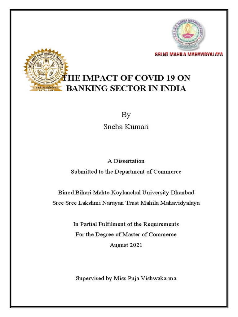 The Impact of Covid 19 On Banking Sector in India | PDF | Business