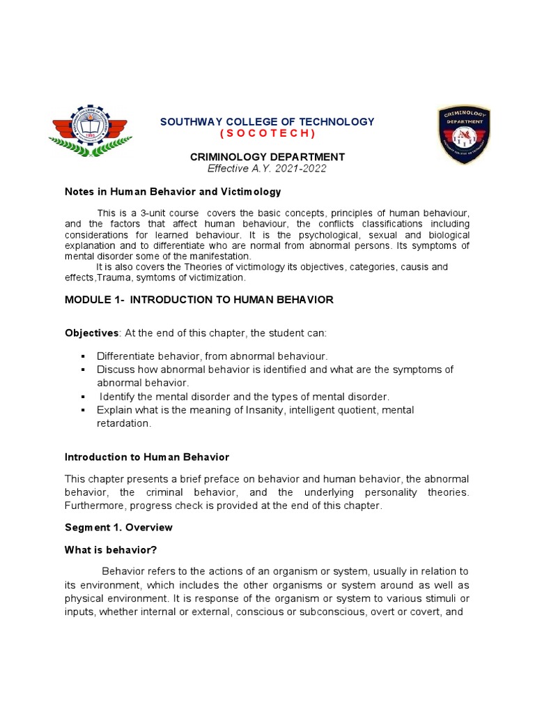 Understanding Abnormal Behavior | PDF | Id | Insanity Defense