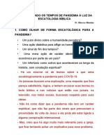 Interpretando Os Tempos de Pandemia à Luz Da Escatologia Bíblica