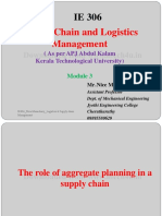 IE 306 Supply Chain and Logistics Management_Module 3