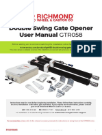 Double Swing Gate Opener Manual: Installation Guide and User Instructions