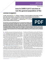 Antibody Responses To Sars-Cov-2 Vaccines in 45,965 Adults From The General Population of The United Kingdom