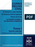 Curso de Derecho Civil (Tomo 1) - Gonzalo Figueroa Yañez