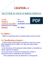 Chapter - 1: Matter in Our Surroundings