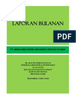 Cover Laporan Bulanan Pt. Brasu Periode Desember 2020