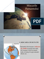 Miscarile Pamantului - Mișcarea de Rotație