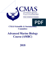Advanced Marine Biology Course (AMBC) 2018: CMAS Scientific & Sustainability Committee