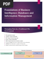 Foundations of Business Intelligence