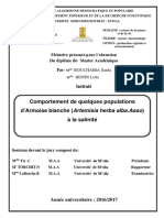 Comportement de Quelques Populations