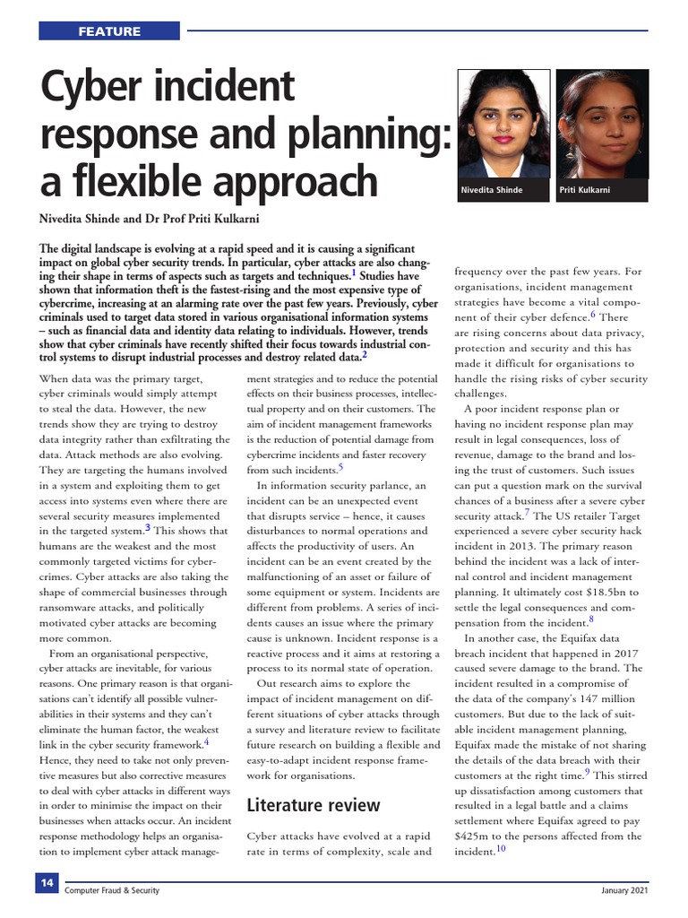 Flexible Cyber Incident Response Strategies | PDF | Security | Computer ...