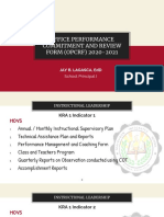 Office Performance Commitment and Review FORM (OPCRF) 2020-2021