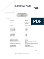 Cambridge Audio Azur 740C Service Manual