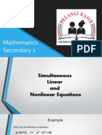 Simultaneous Linear and Nonlinear Equations