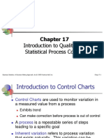 Introduction To Quality and Statistical Process Control