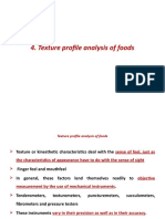 Texture Profile Analysis of Foods