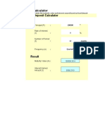 Deposit Calculator