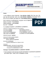 Fiche Pédagogique Les Adverbes Français Avancé