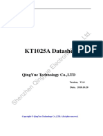 KT1025A Datasheet: Shenzhen Qingyue Electronics Co., LTD