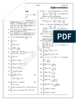 Differentiation Concept & MCQ