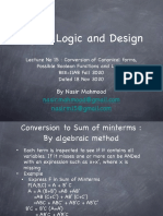 15 DLD Lec 15 Canonical Forms Conversion Dated 18 Nov 2020 Lecture Slides