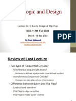34 DLD Lec 34 D Latch, Flip Flop Circuit Dated 01 Jan 2021 Lecture Slides