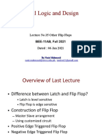 35 DLD Lec 35 Other Flip Flops Dated 06 Jan 2021 Lecture Slides