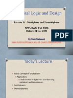 31 DLD Lec 31 Multiplexer, Demultiplexer 24 Dec 2020 Lecture Slides