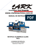 Manual de Instruções - Retífica Cilíndrica Rcu