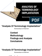 Analysis of Terminology Implantation