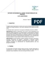 Roteiro Experimental Sobre Conservação de Energia Mecânica