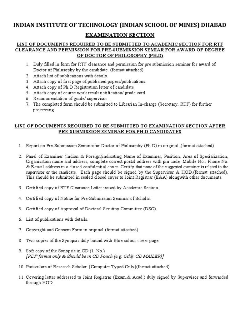 Indian Institute of Technology (Indian School of Mines) Dhabad | PDF ...
