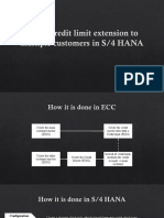 Single Credit Limit Extension To Multiple Customers